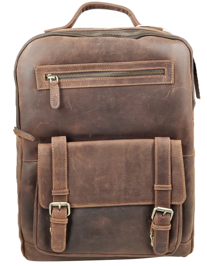 Distressed Leather Backpack