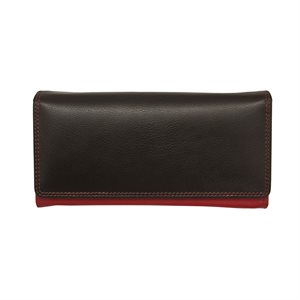 RFID Leather Flap Over Wallet