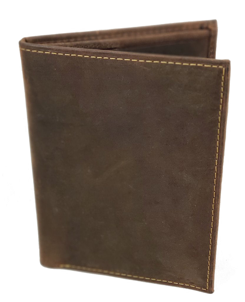 RFID Distressed Leather Passport Cover