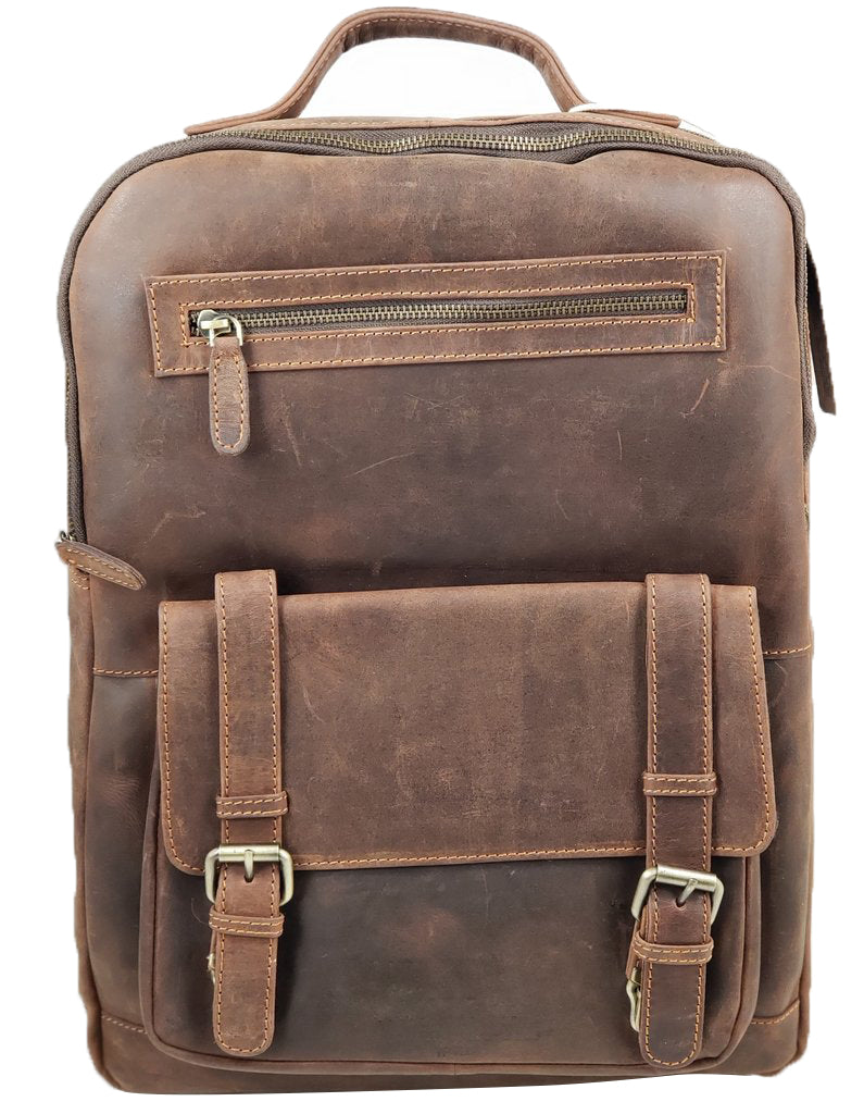 Distressed Leather Backpack – Leather Bee's