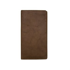 RFID Leather Checkbook Cover